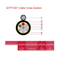 Diélectrique autoportante Figure 8 Câble optique aérien GYFTC8Y